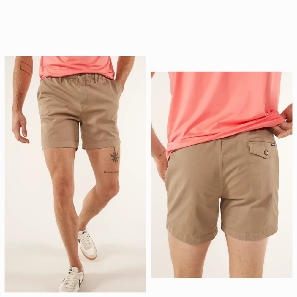 Chubbies NEW‎ Men's XXL The Dunes Tan 7" Originals Stretch Twill Preppy Shorts